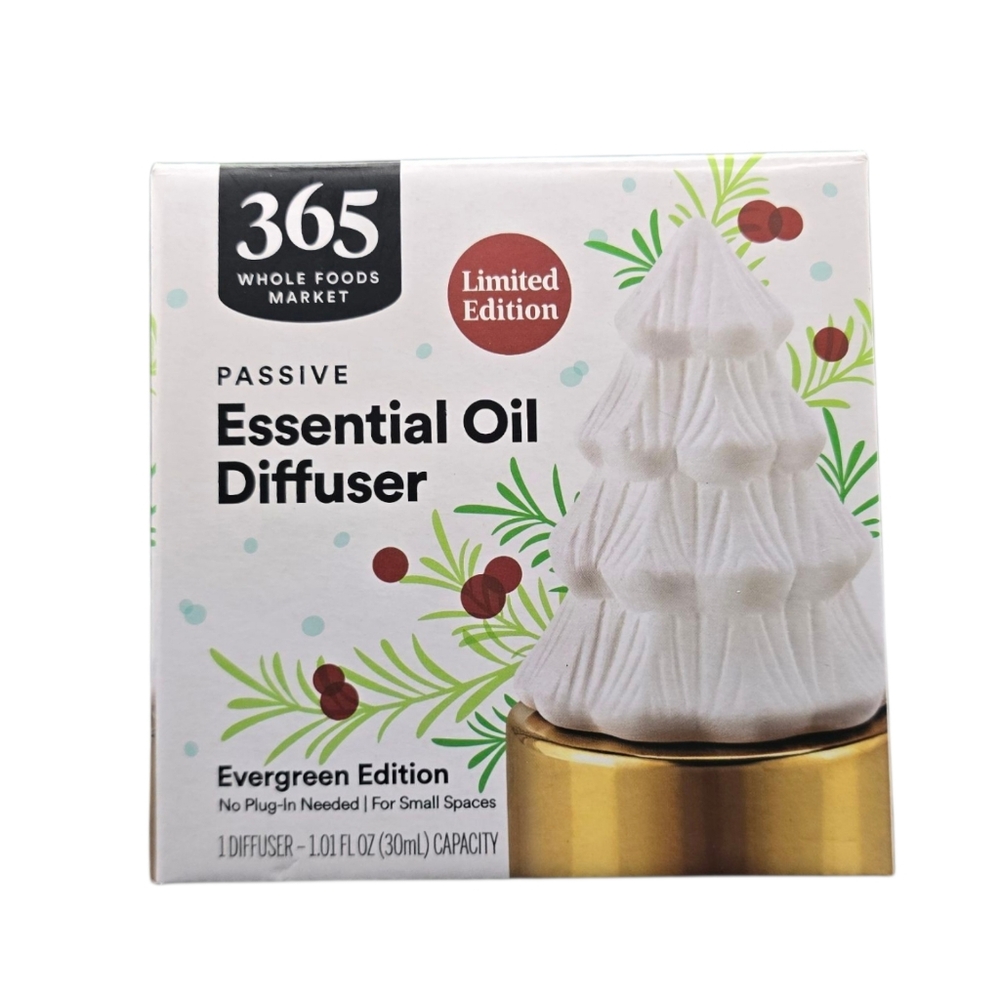 NIB Whole Foods Limited Edition Passive Essential Oil Diffuser Evergreen Edition